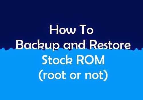 backup restore rom