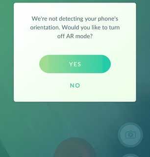 How do I get Pokemon Go to detect my phones orientation?